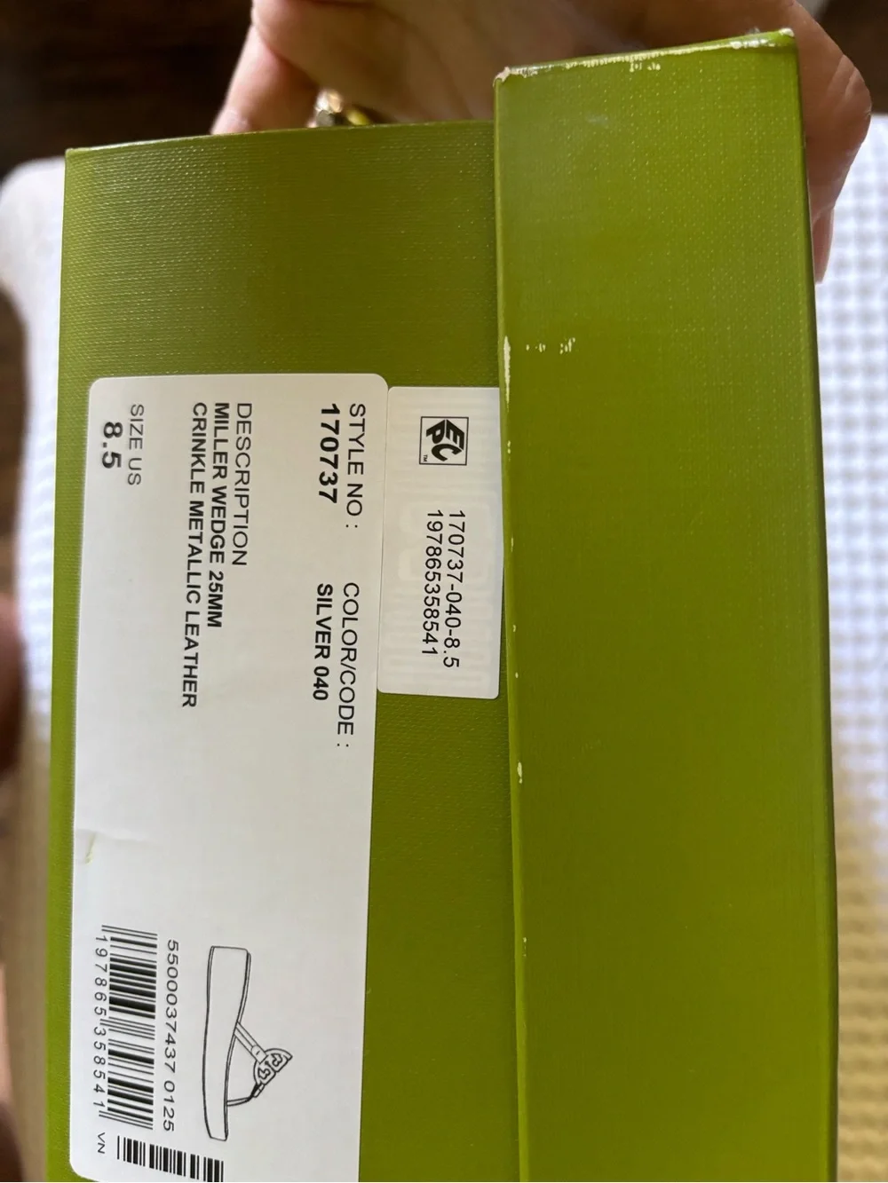 Tory Burch Silver Logo Thong Sandals